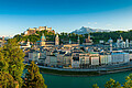 Sehenswürdigkeiten Salzburg, Blick vom Kapuzinerberg auf die Salzburger Altstadt und auf die Festung Hohensalzburg